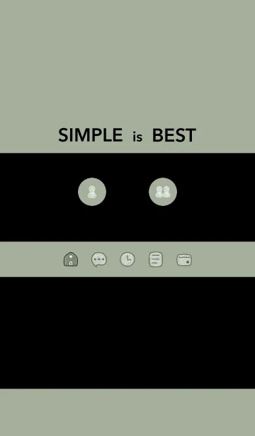 [LINE着せ替え] シンプル71_16_スモーキーMアッシュ2 黒2-6の画像1