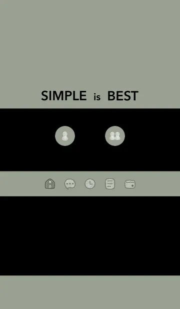 [LINE着せ替え] シンプル21_16_スモーキーMアッシュ 黒2-3の画像1