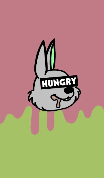 [LINE着せ替え] ハングリー ラビット 007の画像1