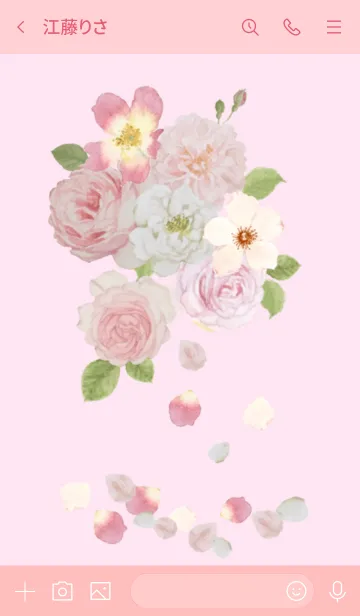 [LINE着せ替え] 薔薇の花びらの画像3