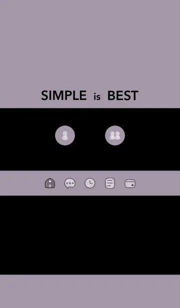 [LINE着せ替え] シンプルC1_16_パープル 黒2-9の画像1
