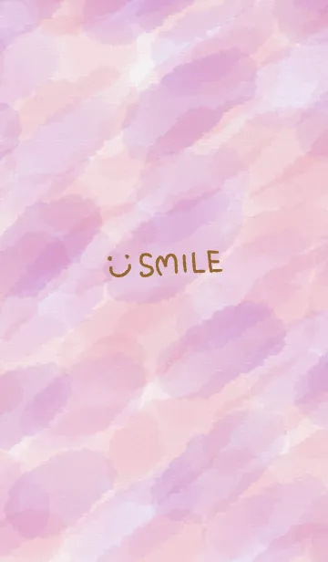 [LINE着せ替え] 水彩滲み ピンク パープル9の画像1