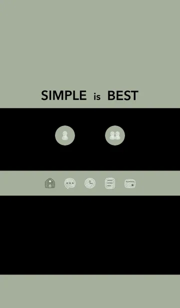 [LINE着せ替え] シンプル71_16_スモーキーMアッシュ2 黒2-4の画像1