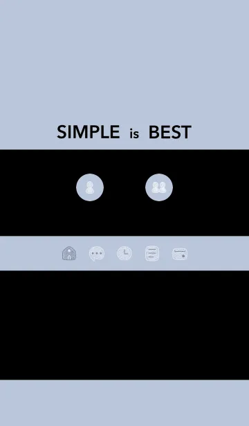 [LINE着せ替え] シンプル21_16_ホワイトアッシュ 黒2-1の画像1