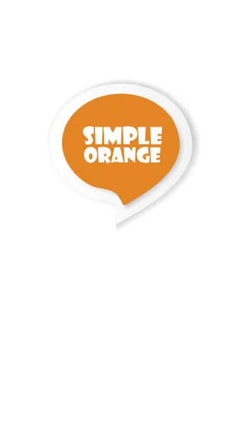 [LINE着せ替え] Orange Button In White V.3 (JP)の画像1