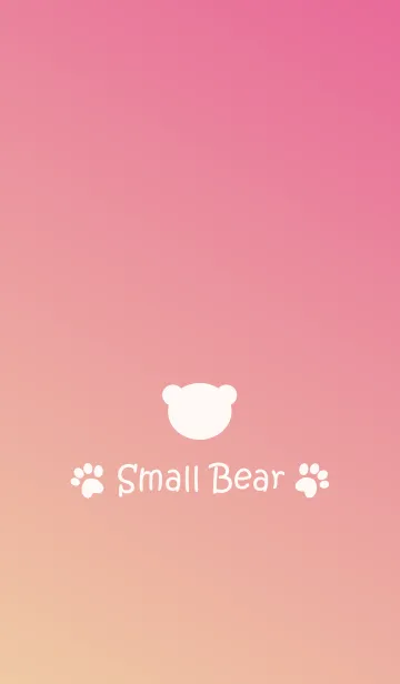 [LINE着せ替え] Small Bear *PEACH*の画像1