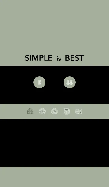 [LINE着せ替え] シンプル21_16_スモーキーMアッシュ2 黒2-1の画像1