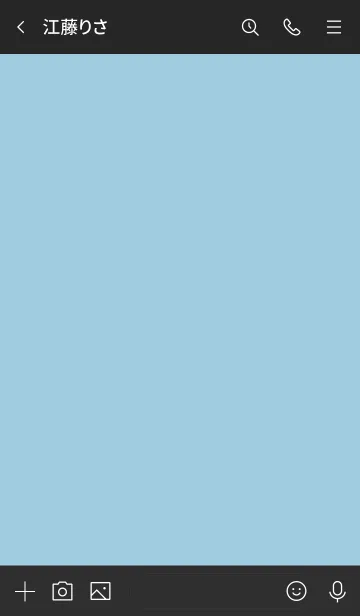 [LINE着せ替え] シンプル21_16_シアン 黒2-1の画像3