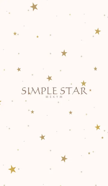 [LINE着せ替え] SIMPLE STAR -NATURAL YELLOW- 37の画像1
