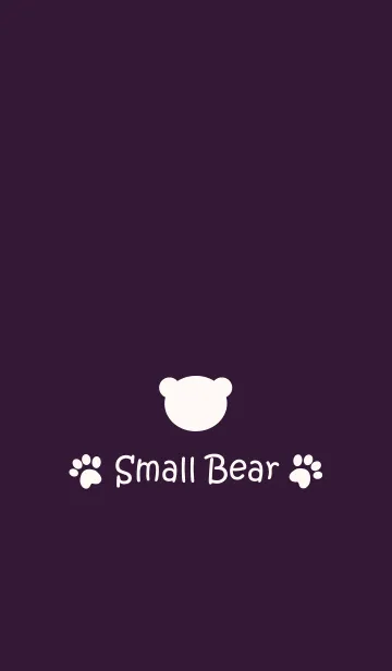 [LINE着せ替え] Small Bear *EGGPLANT*の画像1