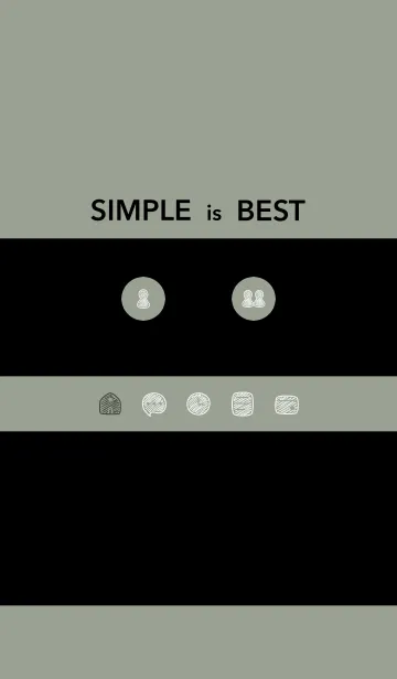 [LINE着せ替え] シンプルC1_16_スモーキーMアッシュ 黒2-8の画像1
