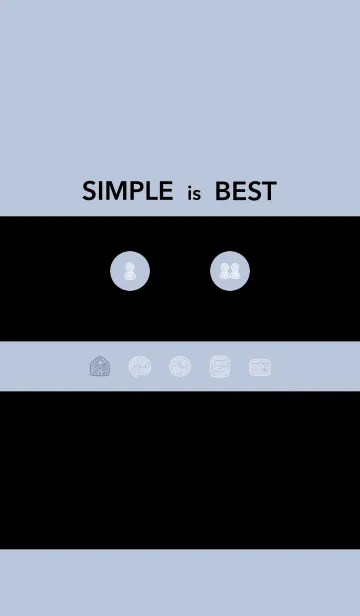 [LINE着せ替え] シンプル21_16_ホワイトアッシュ 黒2-2の画像1