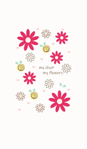 [LINE着せ替え] Cute flowers 7 ^^の画像1
