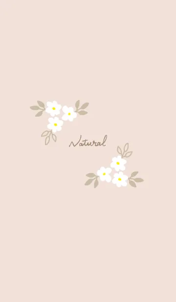 [LINE着せ替え] ナチュラル花くすみピンク3の画像1