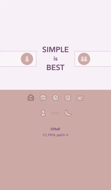 [LINE着せ替え] シンプルC1_14_ピンク 紫3-3の画像1