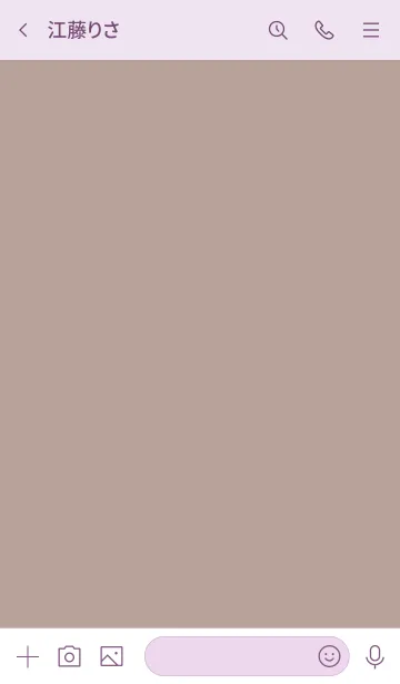 [LINE着せ替え] シンプルC1_14_ベージュ2 紫3-3の画像3