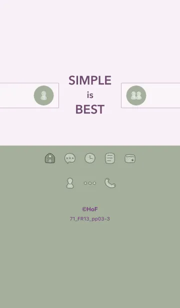 [LINE着せ替え] シンプル71_13_スモーキーMアッシュ 紫3-3の画像1