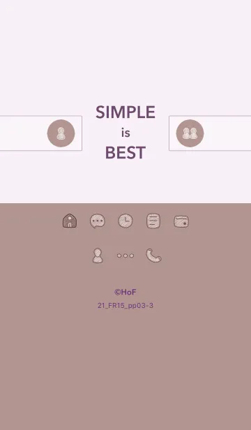 [LINE着せ替え] シンプル21_15_ピンク 紫3-3の画像1