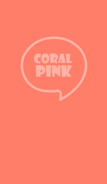 Love Coral Pink Theme Vr.6 (JP)の着せ替えメイン画像