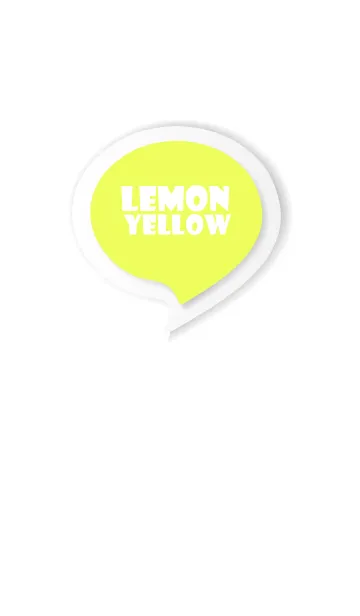 [LINE着せ替え] Lemon Yellow Button In White V.3 (JP)の画像1