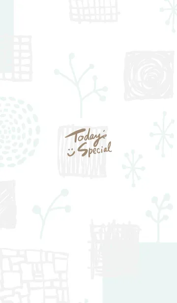 [LINE着せ替え] おしゃれ グレーとグリーンの画像1