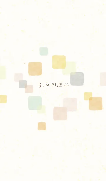 [LINE着せ替え] 水彩 暖かい色 四角2の画像1