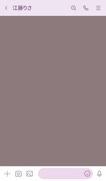 [LINE着せ替え] シンプルC1_14_ショコラ 紫3-3の画像3