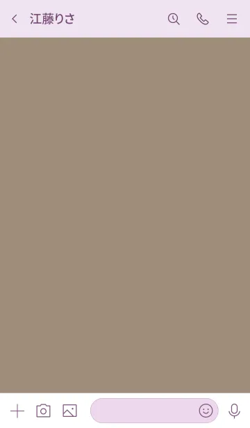 [LINE着せ替え] シンプル21_15_ベージュ4 紫3-3の画像3