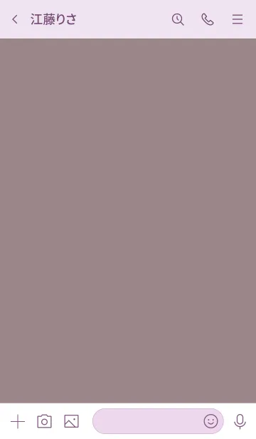 [LINE着せ替え] シンプル71_13_ショコラ 紫3-6の画像3