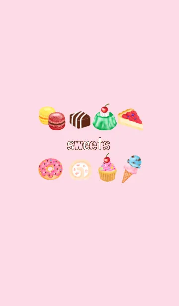 [LINE着せ替え] Sweets★ Pink versionの画像1