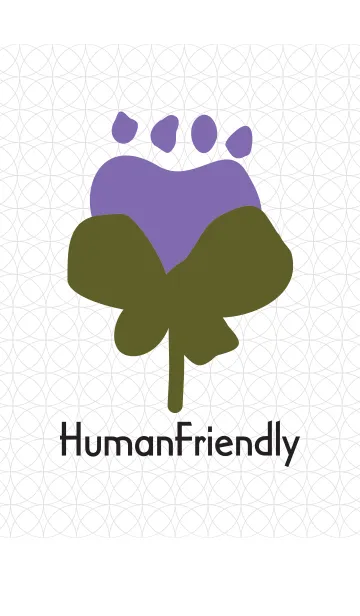 [LINE着せ替え] Human Friendly -花- パープルの画像1