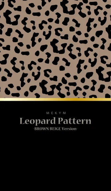 [LINE着せ替え] Leopard Pattern 19 -BROWN BEIGE Version-の画像1