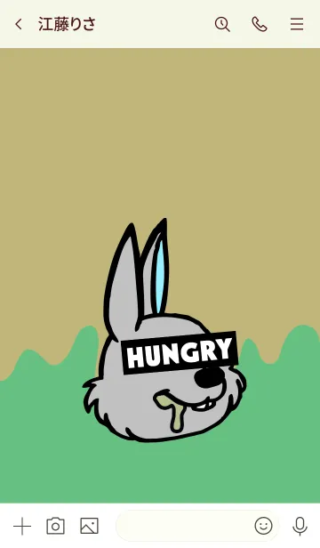 [LINE着せ替え] ハングリー ラビット 009の画像3