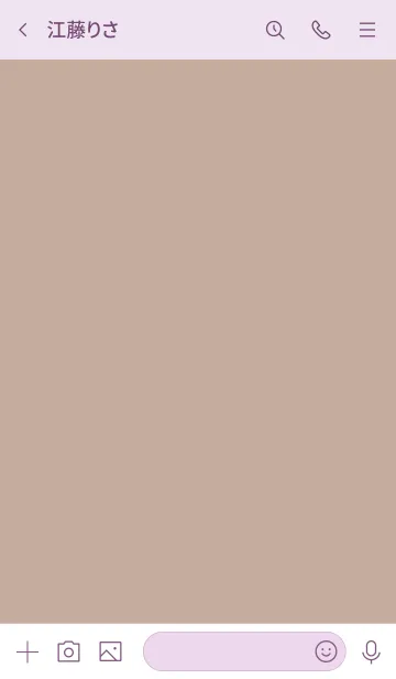 [LINE着せ替え] シンプル71_13_ベージュ3 紫3-6の画像3