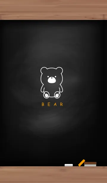 [LINE着せ替え] Black Board & BEAR 2の画像1