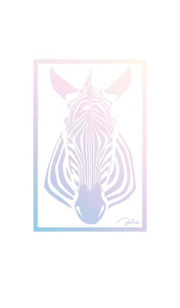 [LINE着せ替え] しまうまグラデーション2の画像1