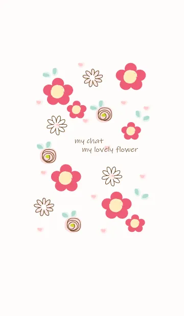 [LINE着せ替え] My chat my lovely flower 34の画像1