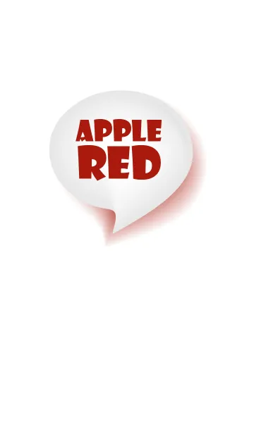 [LINE着せ替え] Apple Red & White Theme Vr.3 (JP)の画像1