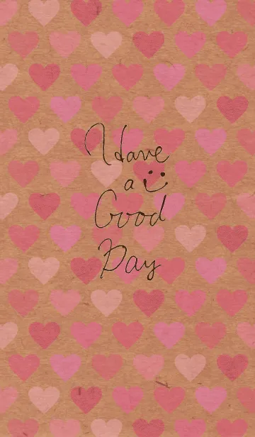 [LINE着せ替え] クラフトハートピンク スマイル24の画像1