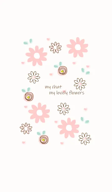 [LINE着せ替え] My chat my lovely flowers 34の画像1