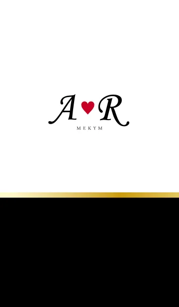 [LINE着せ替え] Love Initial A&R イニシャルの画像1