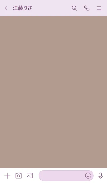 [LINE着せ替え] シンプルC1_14_ベージュ3 紫3-9の画像3