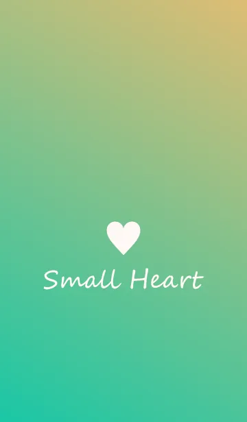 [LINE着せ替え] Small Heart *Green+Yellow*の画像1