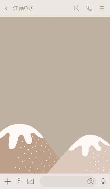 [LINE着せ替え] 雪の鹿 ピンクの画像3