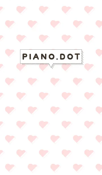 [LINE着せ替え] ピアノのシンプルなドット柄（ピンク）の画像1