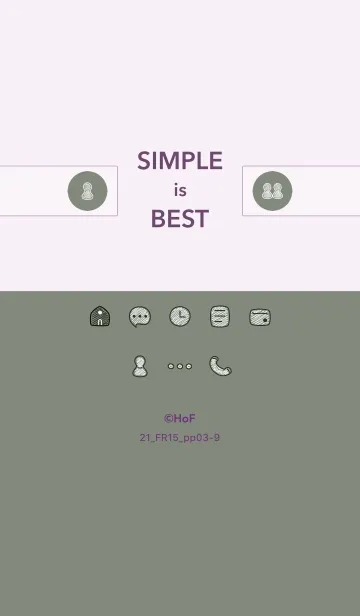 [LINE着せ替え] シンプル21_15_スモーキーMアッシュ 紫3-9の画像1