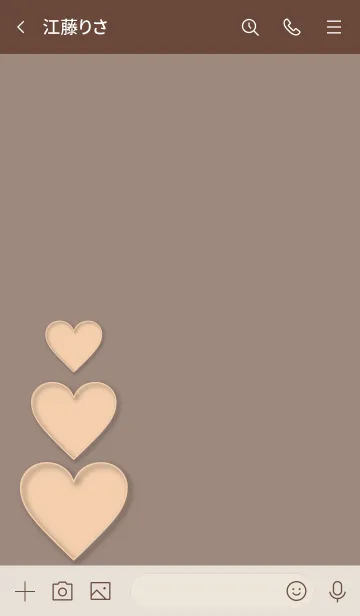 [LINE着せ替え] Simple heart plate 18.の画像3