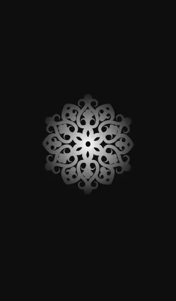 [LINE着せ替え] GEOMETRIC *BLACK SILVERの画像1