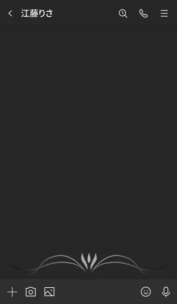 [LINE着せ替え] GEOMETRIC *BLACK SILVERの画像3