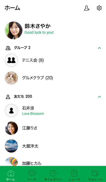 [LINE着せ替え] シンプルC8_23_グリーン2-3の画像2